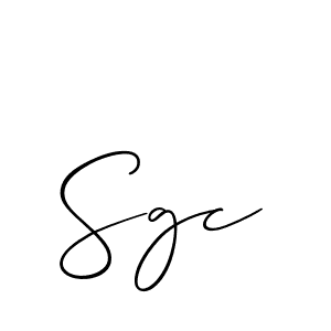 Sgc stylish signature style. Best Handwritten Sign (Allison_Script) for my name. Handwritten Signature Collection Ideas for my name Sgc. Sgc signature style 2 images and pictures png