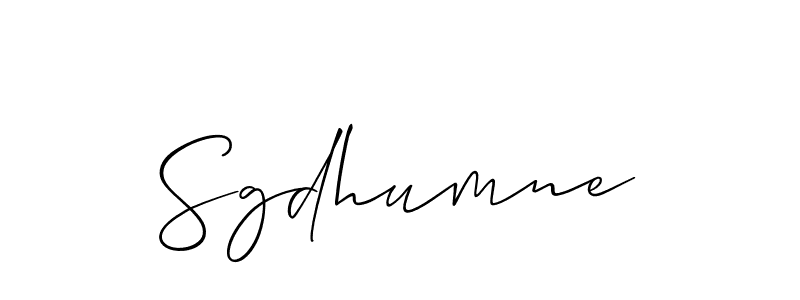 if you are searching for the best signature style for your name Sgdhumne. so please give up your signature search. here we have designed multiple signature styles  using Allison_Script. Sgdhumne signature style 2 images and pictures png