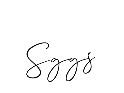 How to make Sggs name signature. Use Allison_Script style for creating short signs online. This is the latest handwritten sign. Sggs signature style 2 images and pictures png