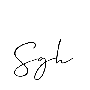 You should practise on your own different ways (Allison_Script) to write your name (Sgh) in signature. don't let someone else do it for you. Sgh signature style 2 images and pictures png