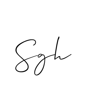 You should practise on your own different ways (Allison_Script) to write your name (Sgh) in signature. don't let someone else do it for you. Sgh signature style 2 images and pictures png