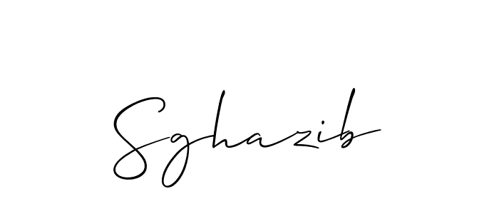 Similarly Allison_Script is the best handwritten signature design. Signature creator online .You can use it as an online autograph creator for name Sghazib. Sghazib signature style 2 images and pictures png