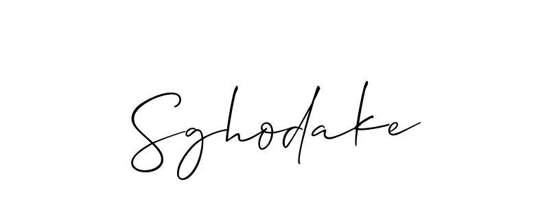 The best way (Allison_Script) to make a short signature is to pick only two or three words in your name. The name Sghodake include a total of six letters. For converting this name. Sghodake signature style 2 images and pictures png