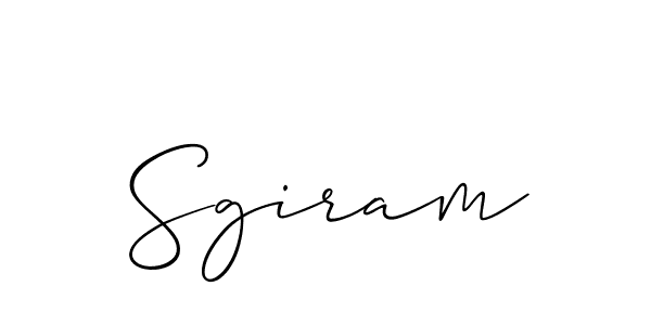 if you are searching for the best signature style for your name Sgiram. so please give up your signature search. here we have designed multiple signature styles  using Allison_Script. Sgiram signature style 2 images and pictures png