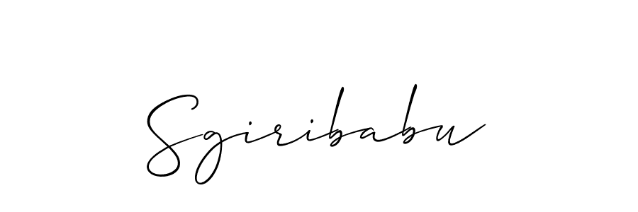 You should practise on your own different ways (Allison_Script) to write your name (Sgiribabu) in signature. don't let someone else do it for you. Sgiribabu signature style 2 images and pictures png