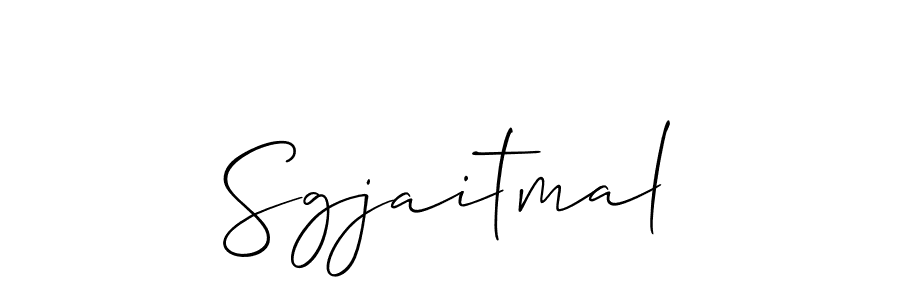 Create a beautiful signature design for name Sgjaitmal. With this signature (Allison_Script) fonts, you can make a handwritten signature for free. Sgjaitmal signature style 2 images and pictures png