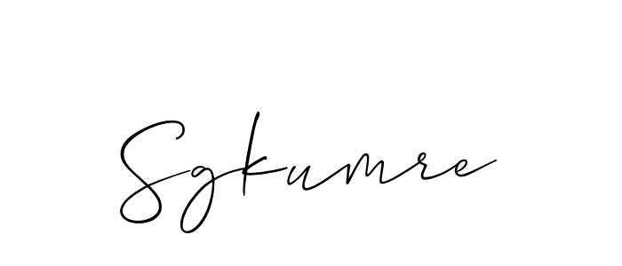 Best and Professional Signature Style for Sgkumre. Allison_Script Best Signature Style Collection. Sgkumre signature style 2 images and pictures png