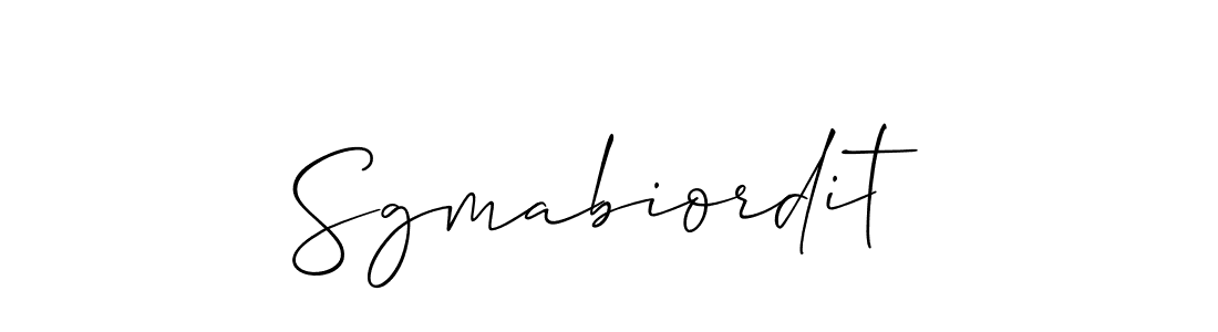 Also we have Sgmabiordit name is the best signature style. Create professional handwritten signature collection using Allison_Script autograph style. Sgmabiordit signature style 2 images and pictures png