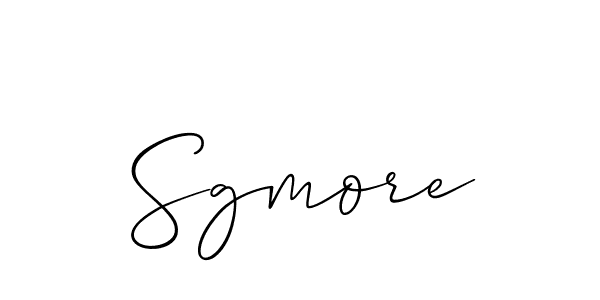 Create a beautiful signature design for name Sgmore. With this signature (Allison_Script) fonts, you can make a handwritten signature for free. Sgmore signature style 2 images and pictures png