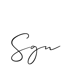 Once you've used our free online signature maker to create your best signature Allison_Script style, it's time to enjoy all of the benefits that Sgn name signing documents. Sgn signature style 2 images and pictures png