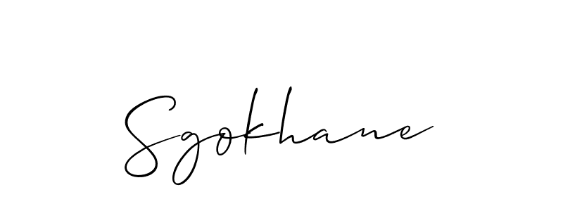 Also we have Sgokhane name is the best signature style. Create professional handwritten signature collection using Allison_Script autograph style. Sgokhane signature style 2 images and pictures png