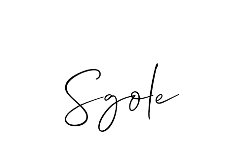 Allison_Script is a professional signature style that is perfect for those who want to add a touch of class to their signature. It is also a great choice for those who want to make their signature more unique. Get Sgole name to fancy signature for free. Sgole signature style 2 images and pictures png