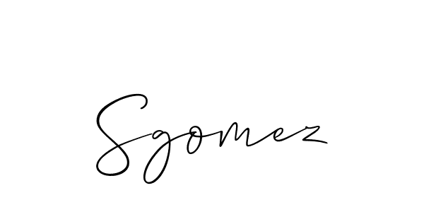 You should practise on your own different ways (Allison_Script) to write your name (Sgomez) in signature. don't let someone else do it for you. Sgomez signature style 2 images and pictures png
