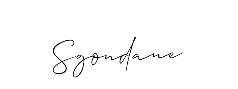 Once you've used our free online signature maker to create your best signature Allison_Script style, it's time to enjoy all of the benefits that Sgondane name signing documents. Sgondane signature style 2 images and pictures png