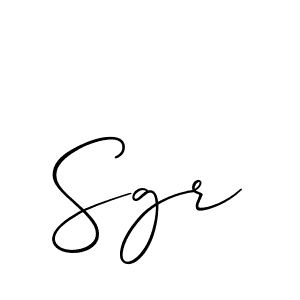 if you are searching for the best signature style for your name Sgr. so please give up your signature search. here we have designed multiple signature styles  using Allison_Script. Sgr signature style 2 images and pictures png