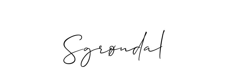 Make a short Sgrøndal signature style. Manage your documents anywhere anytime using Allison_Script. Create and add eSignatures, submit forms, share and send files easily. Sgrøndal signature style 2 images and pictures png