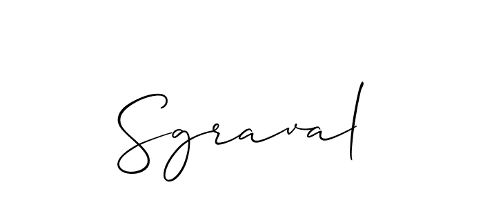 Sgraval stylish signature style. Best Handwritten Sign (Allison_Script) for my name. Handwritten Signature Collection Ideas for my name Sgraval. Sgraval signature style 2 images and pictures png