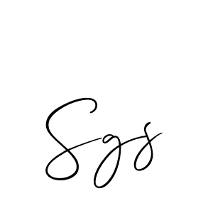 if you are searching for the best signature style for your name Sgs. so please give up your signature search. here we have designed multiple signature styles  using Allison_Script. Sgs signature style 2 images and pictures png