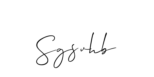 if you are searching for the best signature style for your name Sgsvhb. so please give up your signature search. here we have designed multiple signature styles  using Allison_Script. Sgsvhb signature style 2 images and pictures png