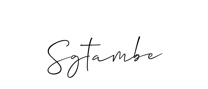 Best and Professional Signature Style for Sgtambe. Allison_Script Best Signature Style Collection. Sgtambe signature style 2 images and pictures png