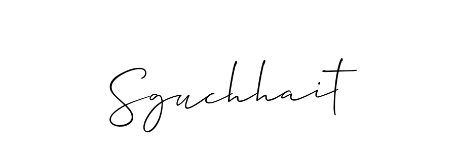Create a beautiful signature design for name Sguchhait. With this signature (Allison_Script) fonts, you can make a handwritten signature for free. Sguchhait signature style 2 images and pictures png