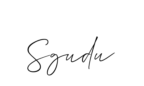 Use a signature maker to create a handwritten signature online. With this signature software, you can design (Allison_Script) your own signature for name Sgudu. Sgudu signature style 2 images and pictures png