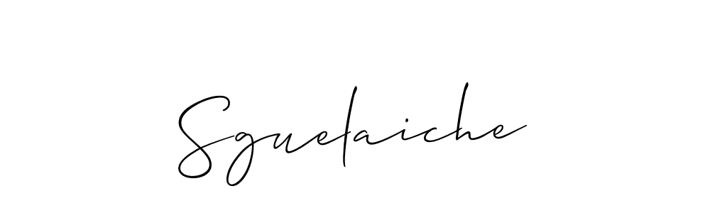 You should practise on your own different ways (Allison_Script) to write your name (Sguelaiche) in signature. don't let someone else do it for you. Sguelaiche signature style 2 images and pictures png