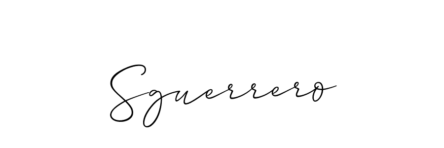 How to make Sguerrero signature? Allison_Script is a professional autograph style. Create handwritten signature for Sguerrero name. Sguerrero signature style 2 images and pictures png