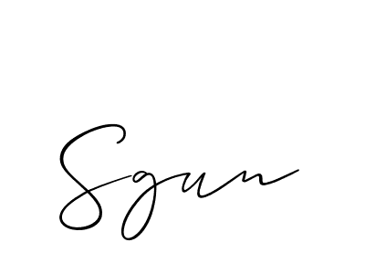 How to Draw Sgun signature style? Allison_Script is a latest design signature styles for name Sgun. Sgun signature style 2 images and pictures png