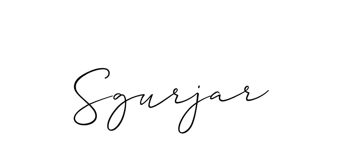 Also You can easily find your signature by using the search form. We will create Sgurjar name handwritten signature images for you free of cost using Allison_Script sign style. Sgurjar signature style 2 images and pictures png