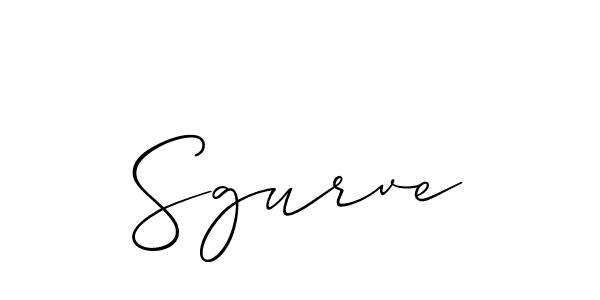 How to make Sgurve signature? Allison_Script is a professional autograph style. Create handwritten signature for Sgurve name. Sgurve signature style 2 images and pictures png