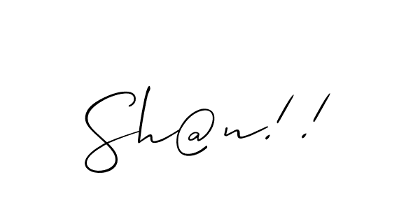 Similarly Allison_Script is the best handwritten signature design. Signature creator online .You can use it as an online autograph creator for name Sh@n!!. Sh@n!! signature style 2 images and pictures png