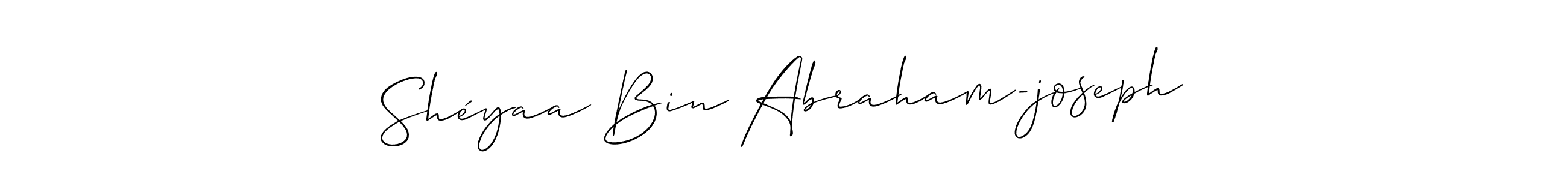 Once you've used our free online signature maker to create your best signature Allison_Script style, it's time to enjoy all of the benefits that Shéyaa Bin Abraham-joseph name signing documents. Shéyaa Bin Abraham-joseph signature style 2 images and pictures png