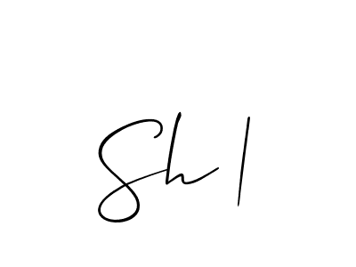 The best way (Allison_Script) to make a short signature is to pick only two or three words in your name. The name Sh | include a total of six letters. For converting this name. Sh | signature style 2 images and pictures png
