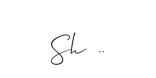 if you are searching for the best signature style for your name Sh  ... so please give up your signature search. here we have designed multiple signature styles  using Allison_Script. Sh  .. signature style 2 images and pictures png
