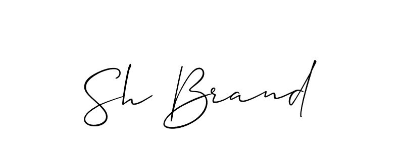 How to Draw Sh Brand signature style? Allison_Script is a latest design signature styles for name Sh Brand. Sh Brand signature style 2 images and pictures png