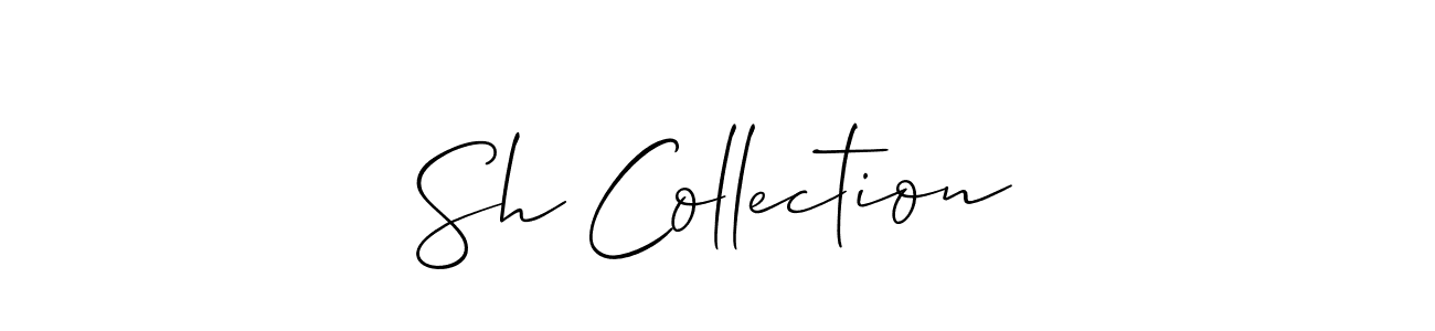 Use a signature maker to create a handwritten signature online. With this signature software, you can design (Allison_Script) your own signature for name Sh Collection. Sh Collection signature style 2 images and pictures png