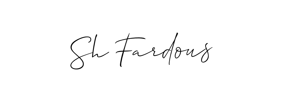 Once you've used our free online signature maker to create your best signature Allison_Script style, it's time to enjoy all of the benefits that Sh Fardous name signing documents. Sh Fardous signature style 2 images and pictures png