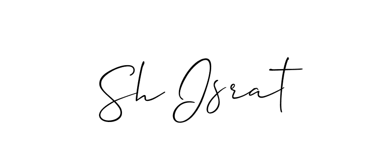 Make a short Sh Israt signature style. Manage your documents anywhere anytime using Allison_Script. Create and add eSignatures, submit forms, share and send files easily. Sh Israt signature style 2 images and pictures png