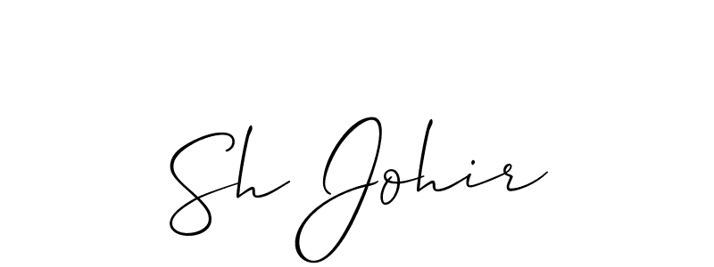 Sh Johir stylish signature style. Best Handwritten Sign (Allison_Script) for my name. Handwritten Signature Collection Ideas for my name Sh Johir. Sh Johir signature style 2 images and pictures png
