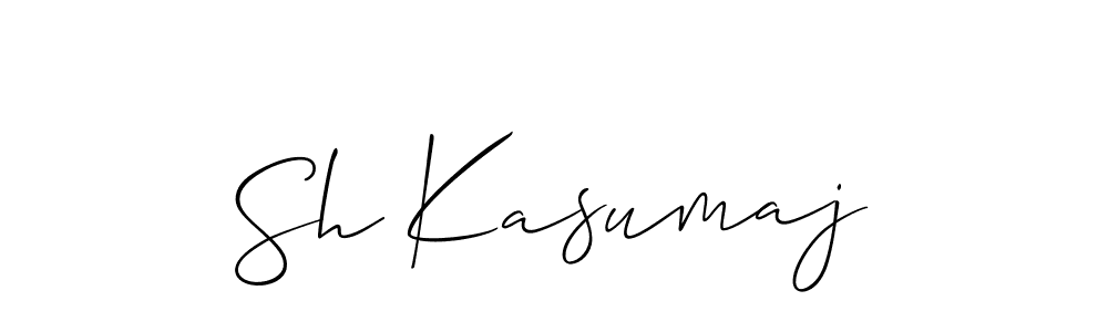 Similarly Allison_Script is the best handwritten signature design. Signature creator online .You can use it as an online autograph creator for name Sh Kasumaj. Sh Kasumaj signature style 2 images and pictures png