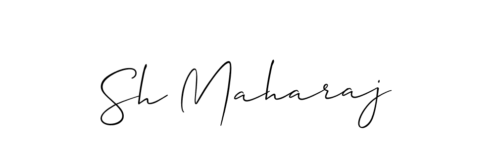 It looks lik you need a new signature style for name Sh Maharaj. Design unique handwritten (Allison_Script) signature with our free signature maker in just a few clicks. Sh Maharaj signature style 2 images and pictures png
