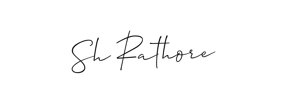 You should practise on your own different ways (Allison_Script) to write your name (Sh Rathore) in signature. don't let someone else do it for you. Sh Rathore signature style 2 images and pictures png