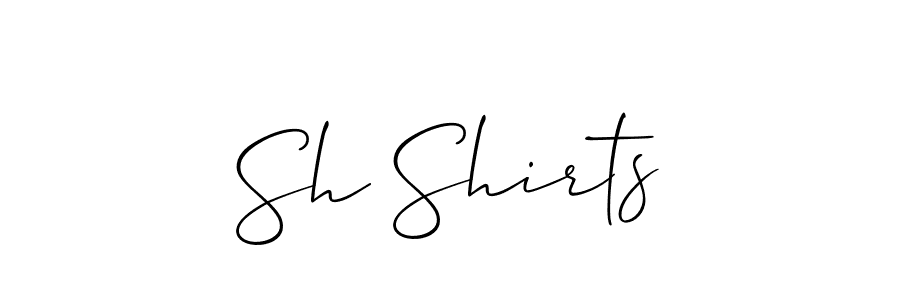 Once you've used our free online signature maker to create your best signature Allison_Script style, it's time to enjoy all of the benefits that Sh Shirts name signing documents. Sh Shirts signature style 2 images and pictures png