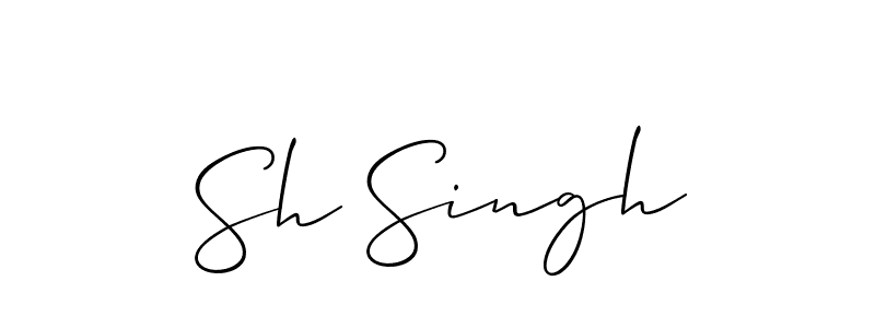 It looks lik you need a new signature style for name Sh Singh. Design unique handwritten (Allison_Script) signature with our free signature maker in just a few clicks. Sh Singh signature style 2 images and pictures png