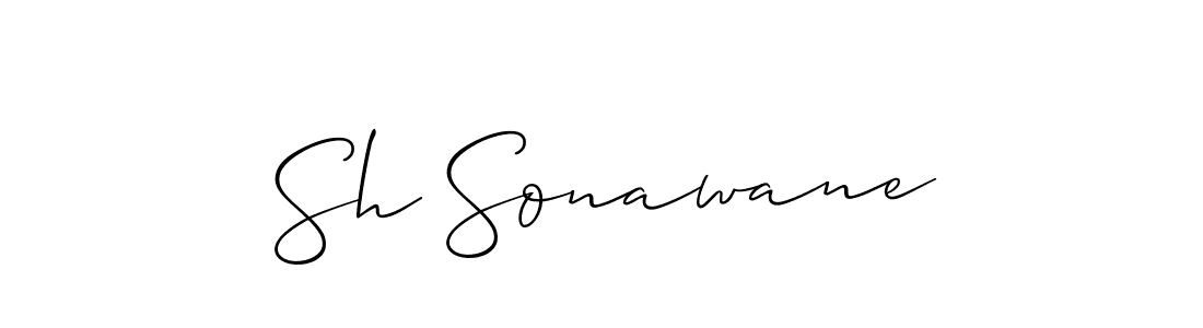 Similarly Allison_Script is the best handwritten signature design. Signature creator online .You can use it as an online autograph creator for name Sh Sonawane. Sh Sonawane signature style 2 images and pictures png