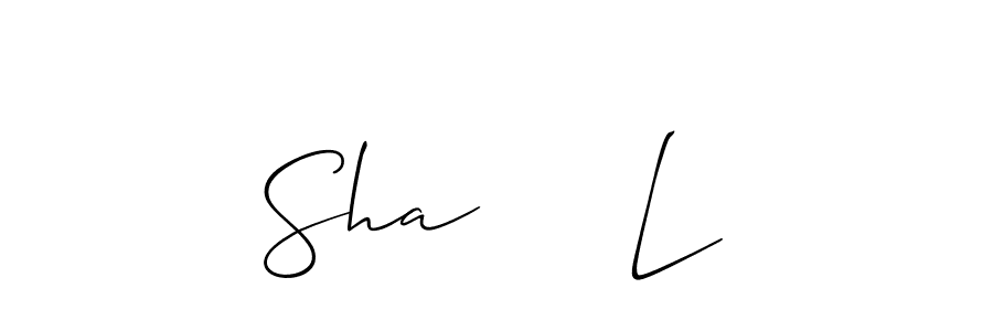 Allison_Script is a professional signature style that is perfect for those who want to add a touch of class to their signature. It is also a great choice for those who want to make their signature more unique. Get Sha     L name to fancy signature for free. Sha     L signature style 2 images and pictures png