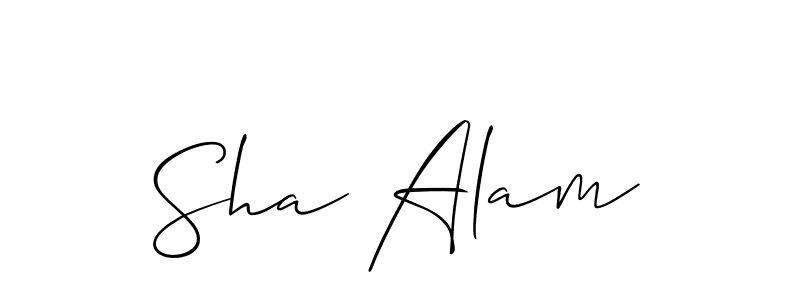 Also You can easily find your signature by using the search form. We will create Sha Alam name handwritten signature images for you free of cost using Allison_Script sign style. Sha Alam signature style 2 images and pictures png