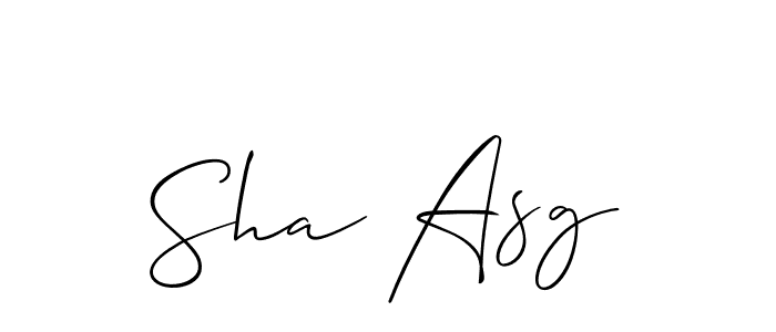 Sha Asg stylish signature style. Best Handwritten Sign (Allison_Script) for my name. Handwritten Signature Collection Ideas for my name Sha Asg. Sha Asg signature style 2 images and pictures png