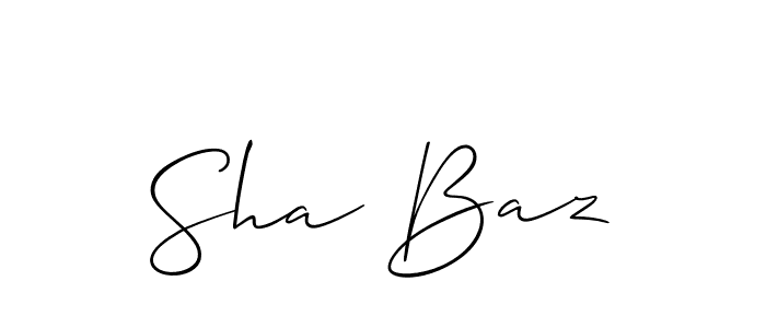 Sha Baz stylish signature style. Best Handwritten Sign (Allison_Script) for my name. Handwritten Signature Collection Ideas for my name Sha Baz. Sha Baz signature style 2 images and pictures png